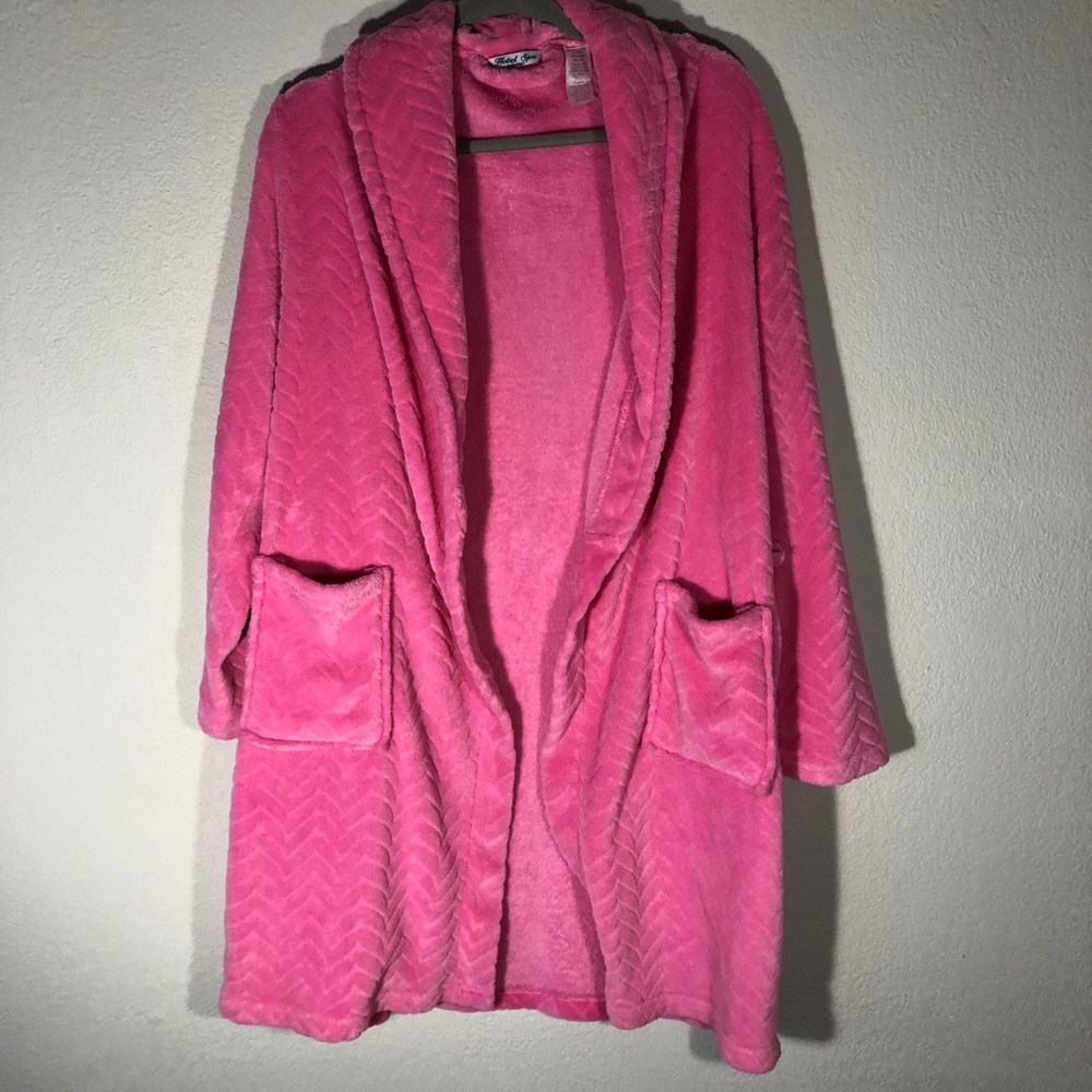 Bright Pink Bath Robe One Size Fits Most